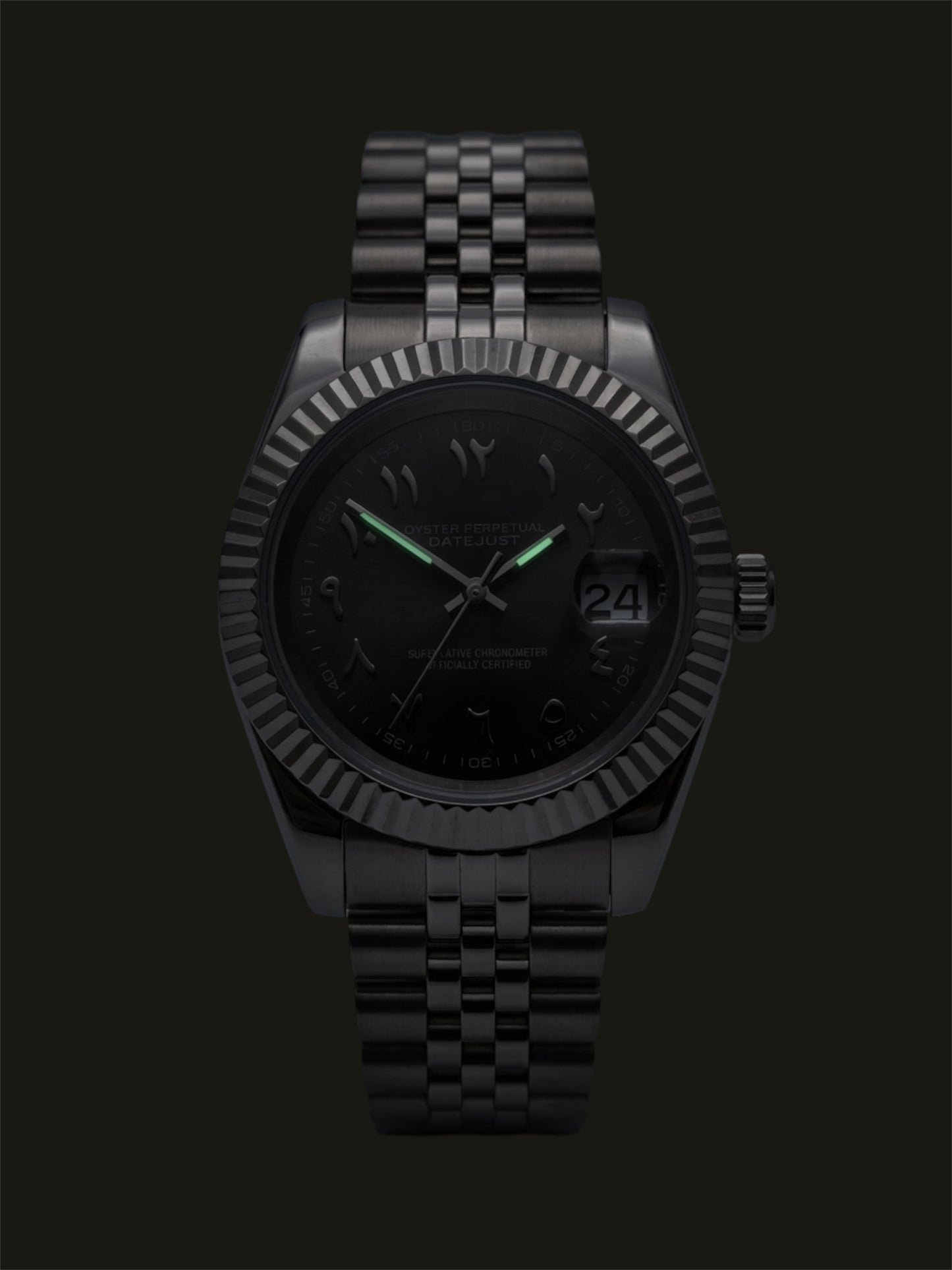 Grey Arabic - Datejust Mod