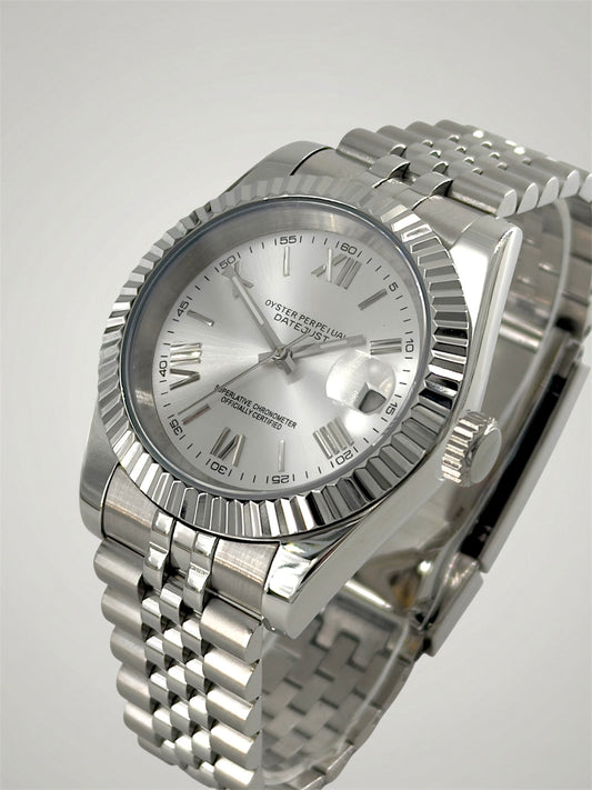 Vit Romersk - Datejust Mod