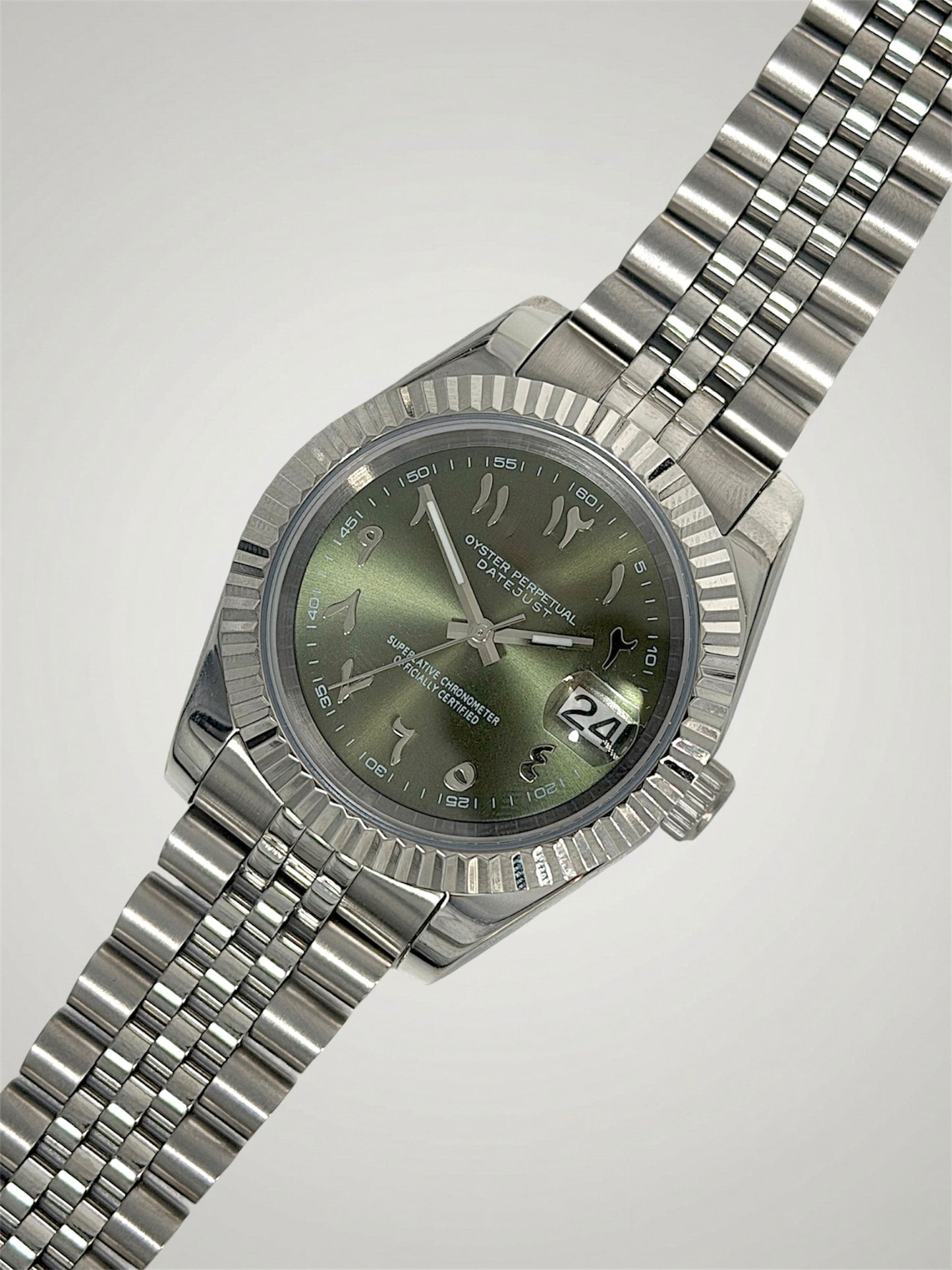 Olive Green Arabic - Datejust Mod