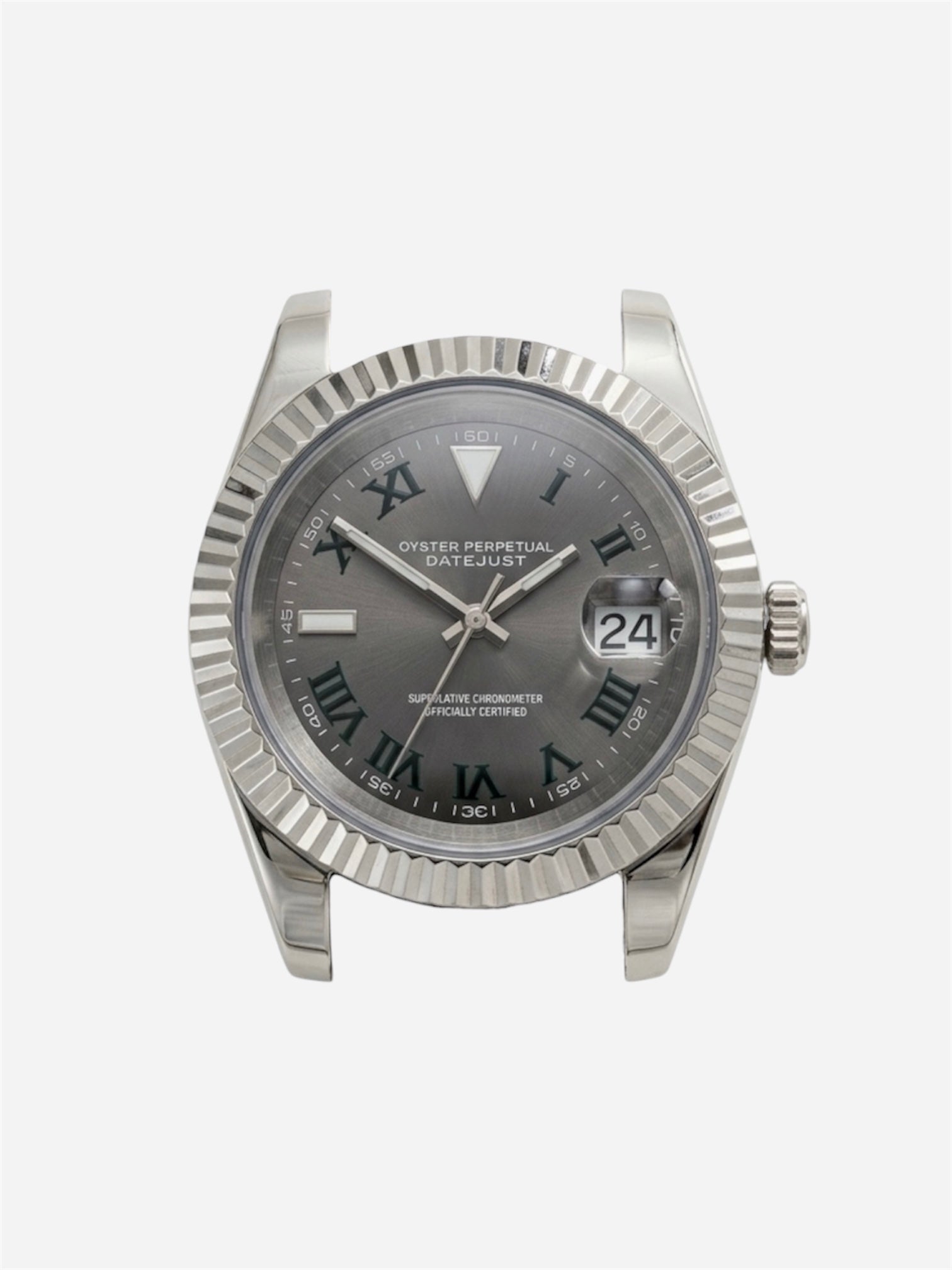 Wimbledon Silver - Datejust Mod