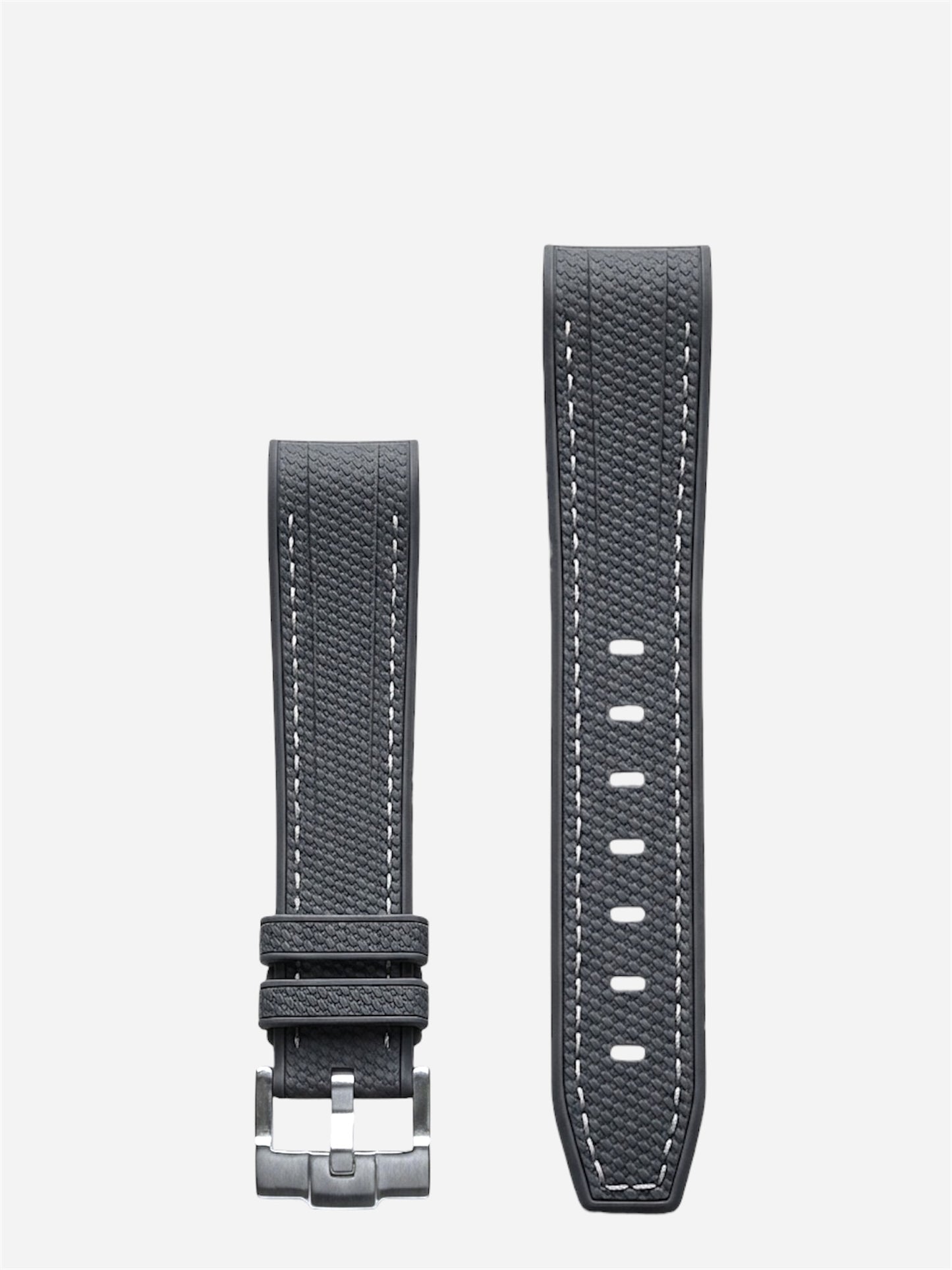 WristSwitch Gummiband med stygn Mörkgrå/Vit