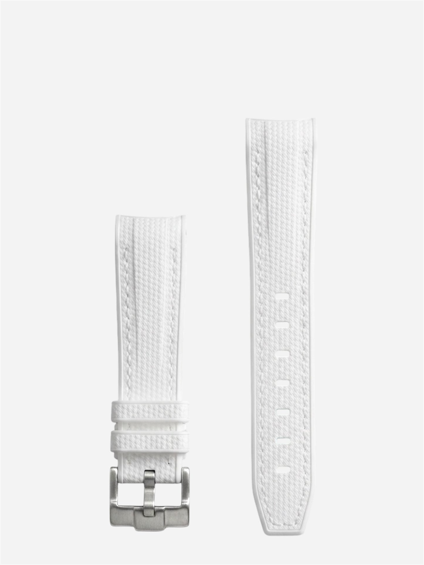 WristSwitch Rubber Band with Stitching White/White