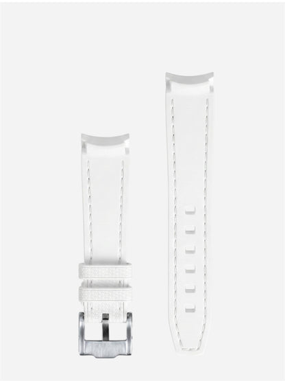 WristSwitch Rubber Band with Stitching White/White