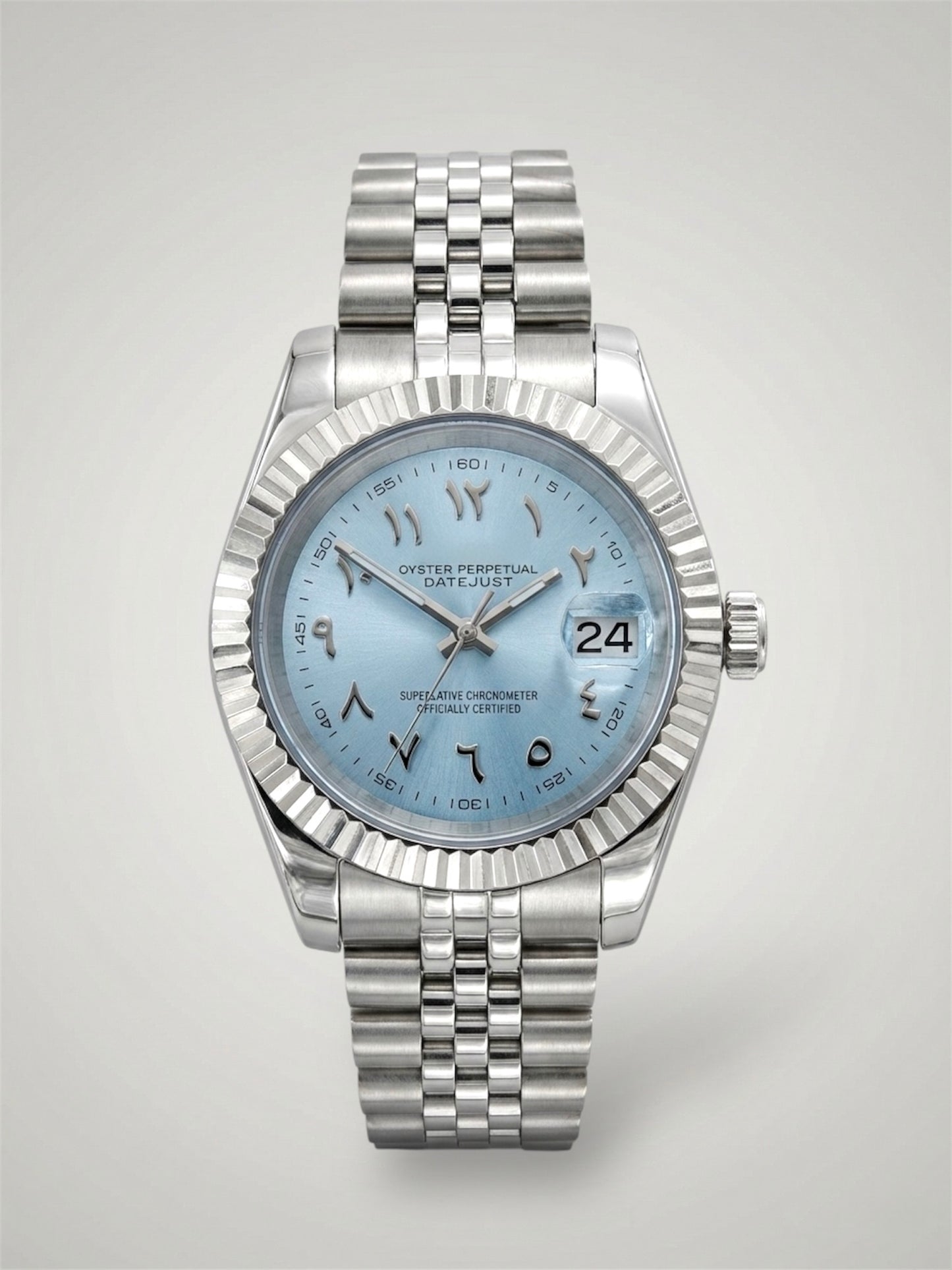 Light Blue Arabic - Datejust Mod