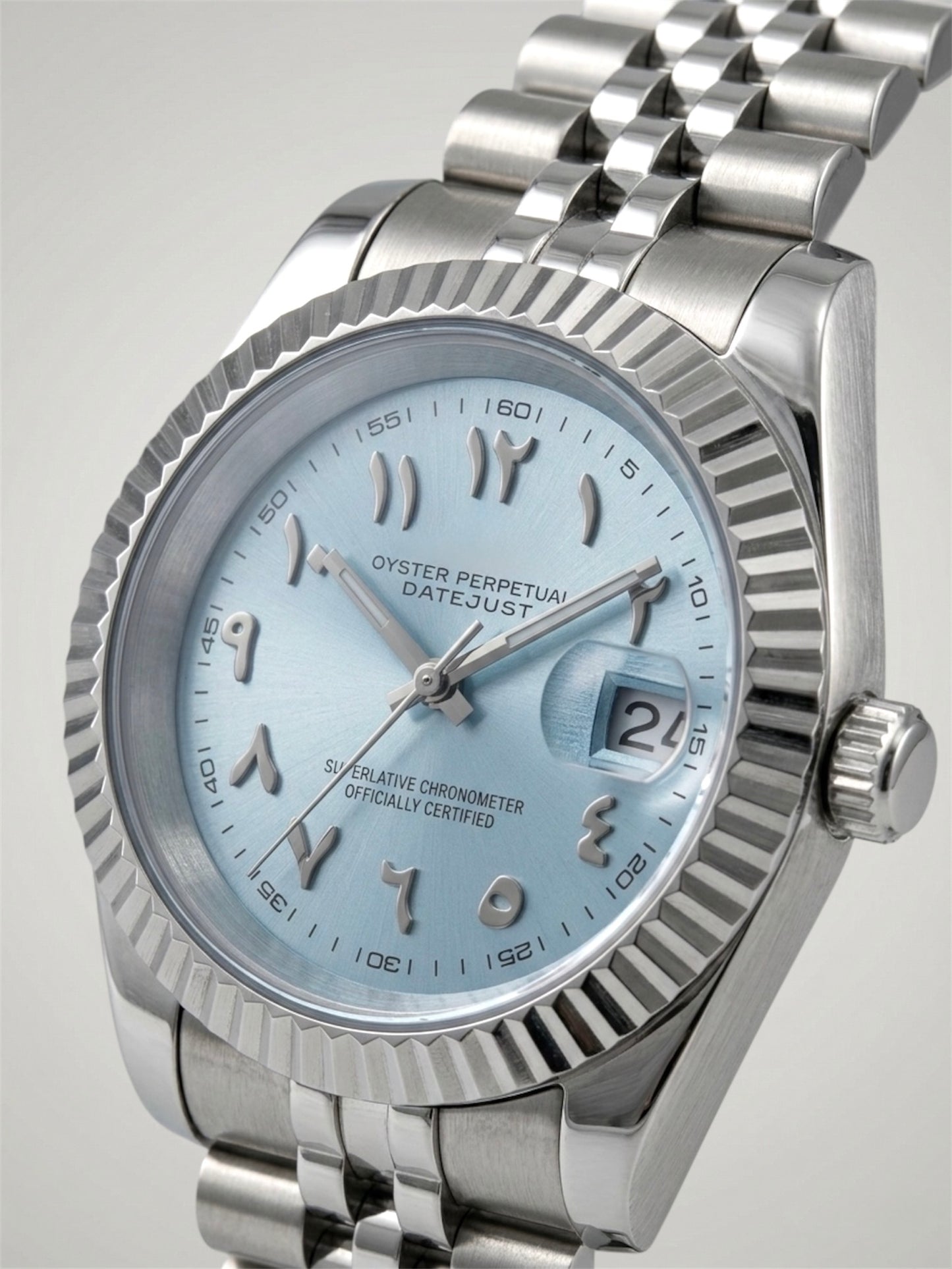 Light Blue Arabic - Datejust Mod