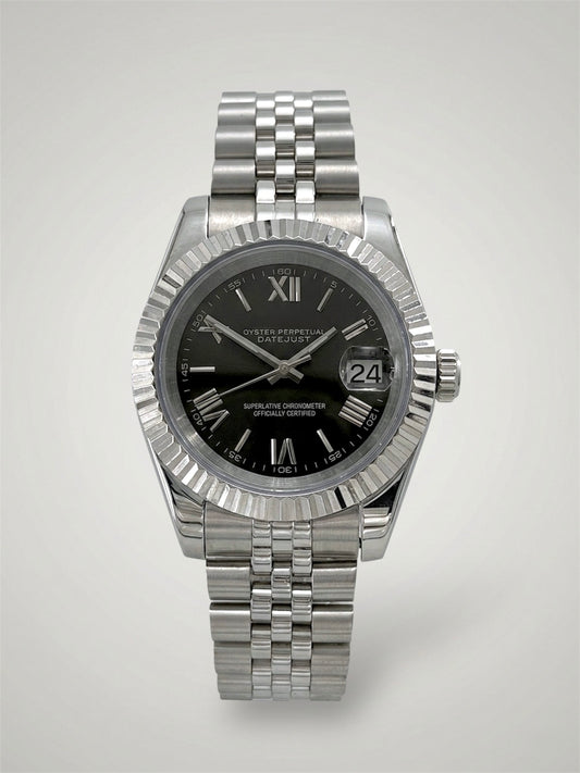 Svart Romersk - Datejust Mod