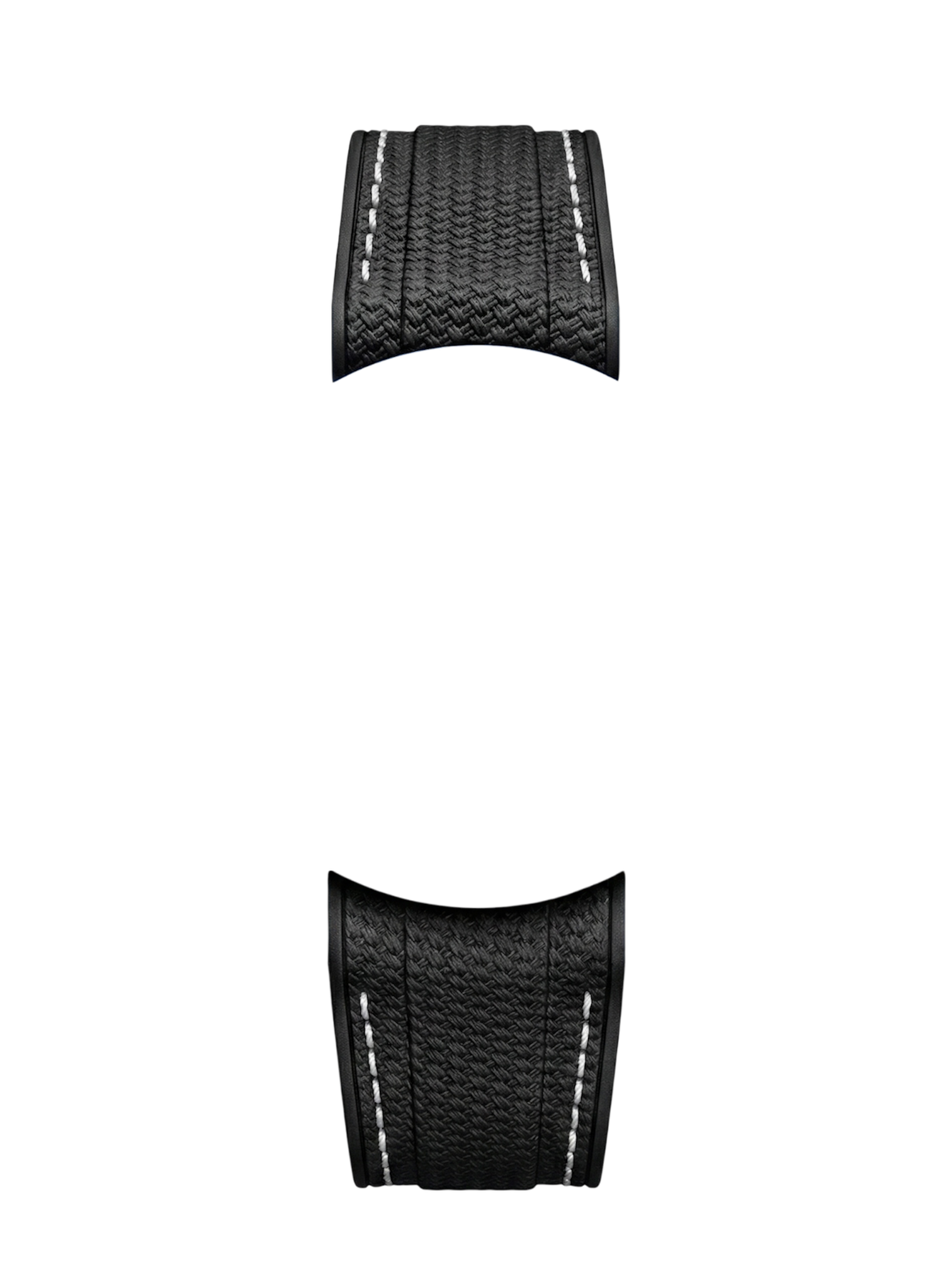 WristSwitch Rubber Band with Stitching Black/White