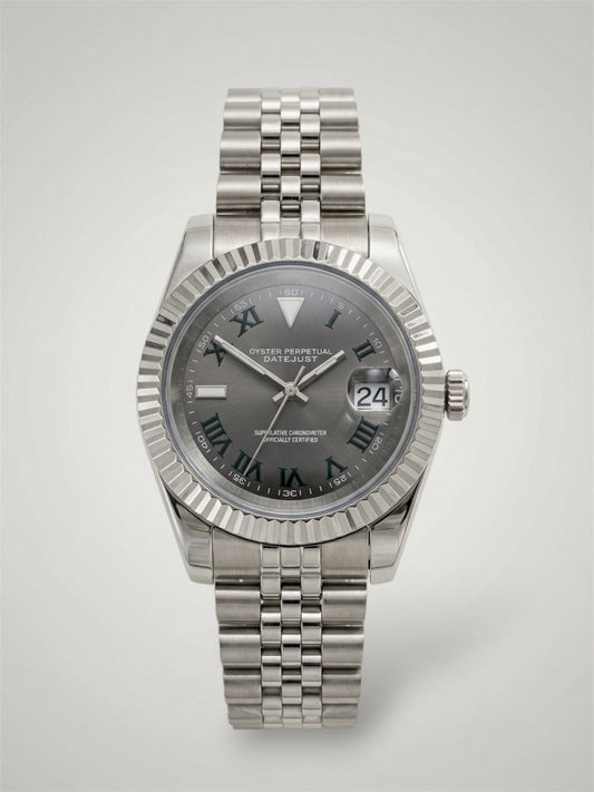 Wimbledon Silver - Datejust Mod