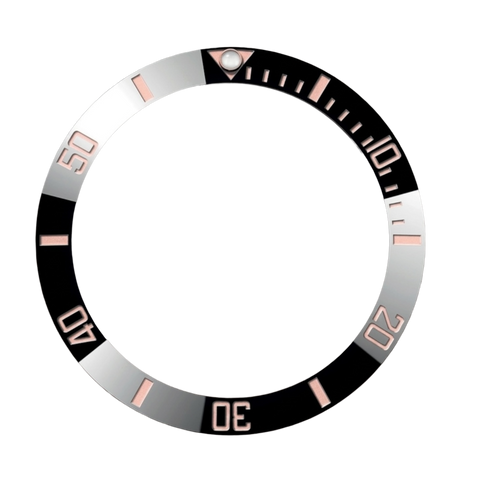 Svart Roseguld Bezel