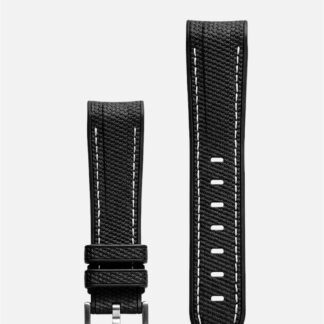 WristSwitch Gummiband med stygn Svart/Vit