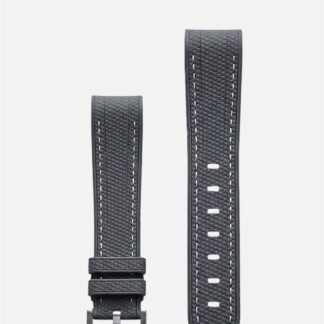 WristSwitch Gummiband med stygn Mörkgrå/Vit