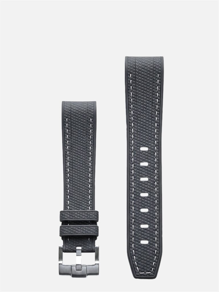 WristSwitch Gummiband med stygn Mörkgrå/Vit