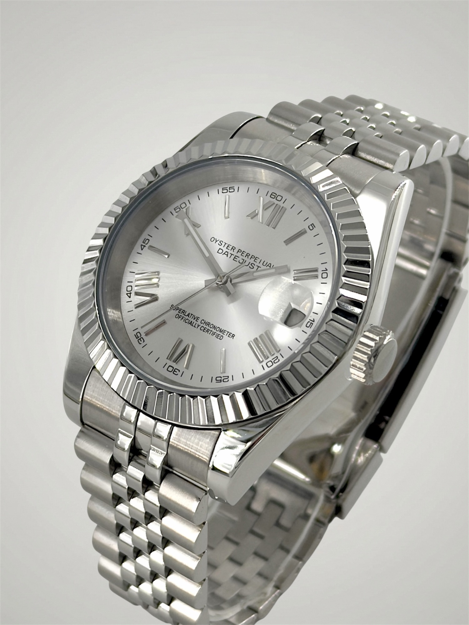 Vit Romersk - Datejust Mod