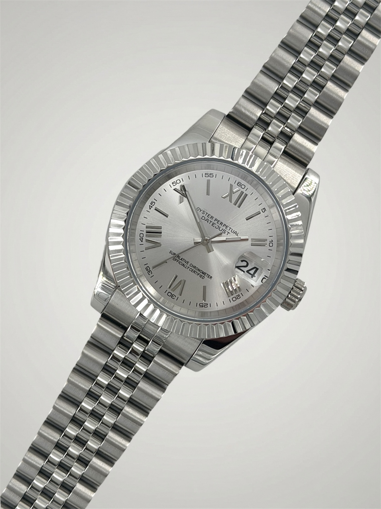 Vit Romersk - Datejust Mod