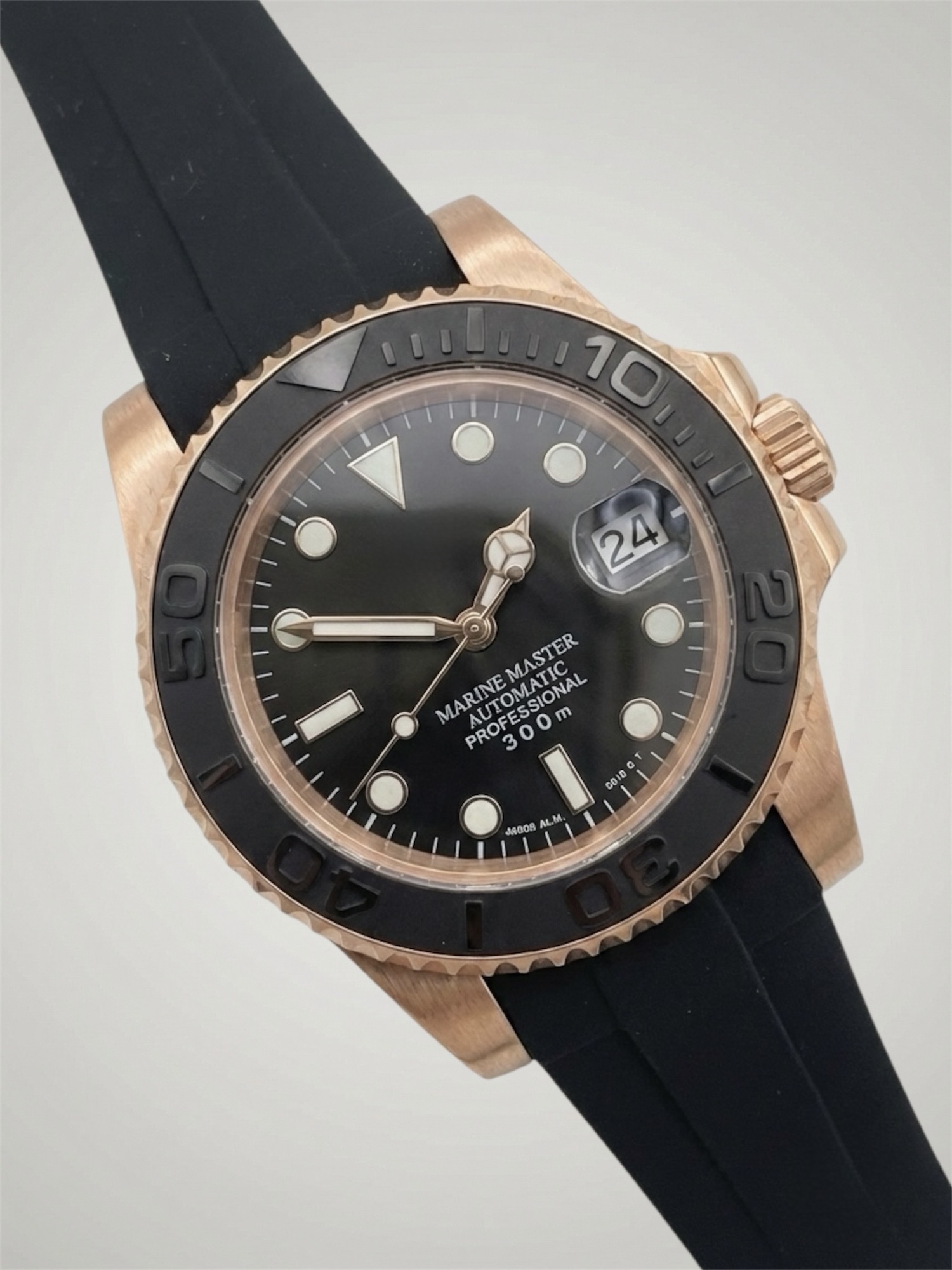 Roseguld Sportband - Yacht-Master Mod