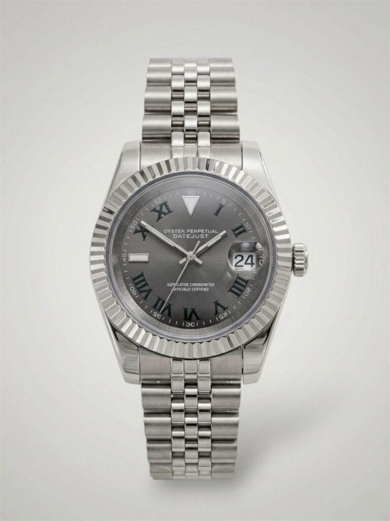 Wimbledon Silver - Datejust Mod